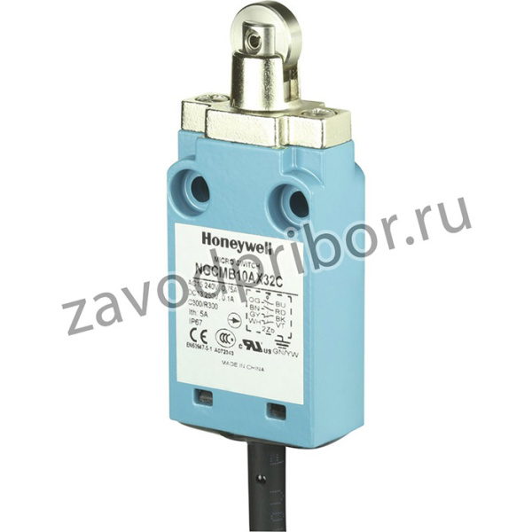 NGCMB50AX32C, Концевой выключатель продольный пластиковый ролик - 12,7 мм