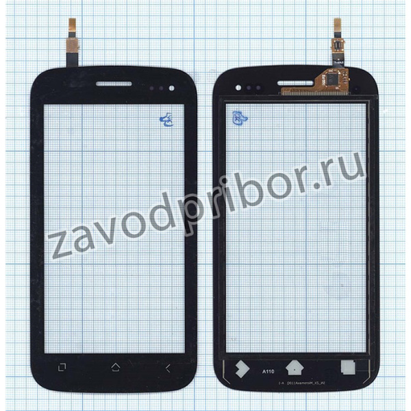 Сенсорное стекло (тачскрин) для Micromax A110 Canvas 2 черное