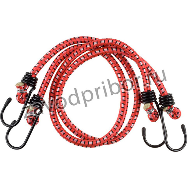 Шнур STAYER "MASTER" резиновый крепежный со стальными крюками, 60 см, d 7 мм, 2 шт 40505-060_z01