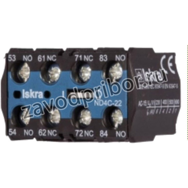 Блок-контакт для миниконтакторов ND4M-22 УТ-00015155