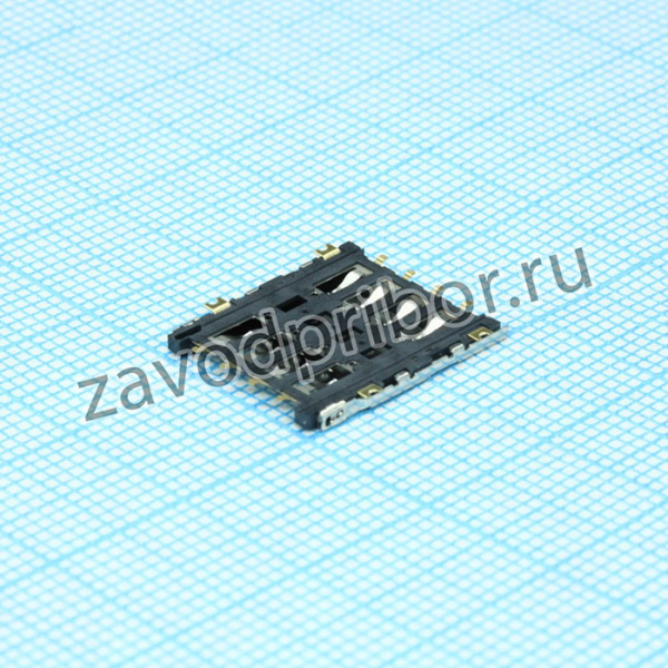 115R-BCA0, Разъем: для карт памяти, MicroSIM, с откидывающейся крышкой