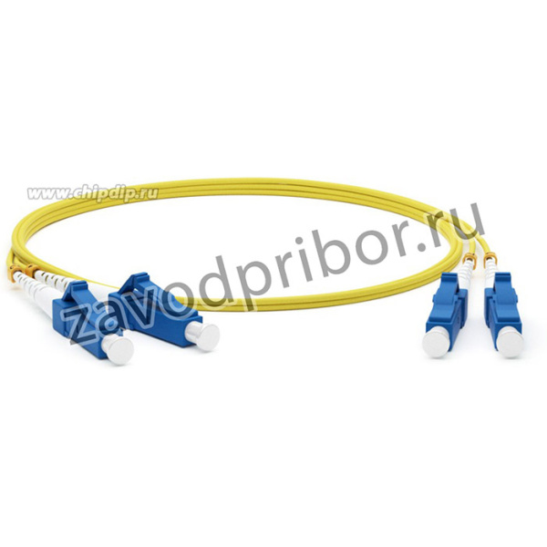 Hyperline FC-D2-9-LC/UR-LC/ UR-H-1M-LSZH-YL Патч-корд волоконно-оптический (шнур) SM 9/125 (O 28074