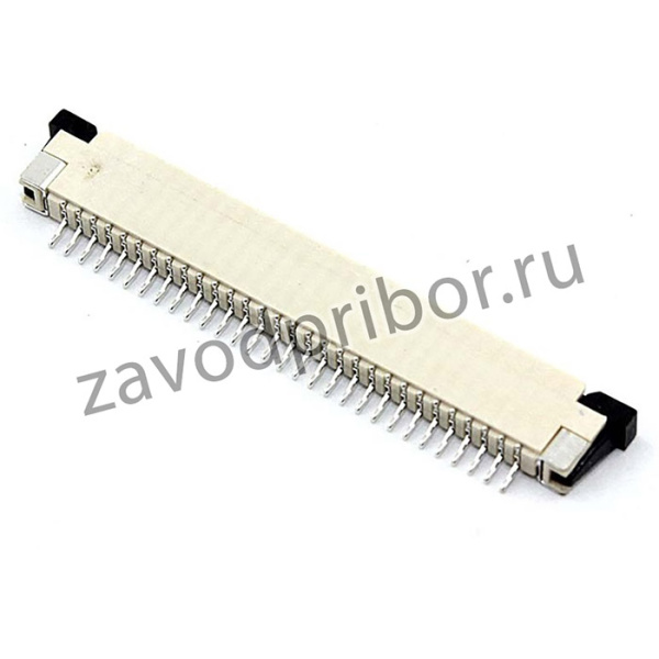 Разъем FPC Half Coverage Top Contact 1.0K-BS-30PWB 30 pin высота 2мм шаг 1мм