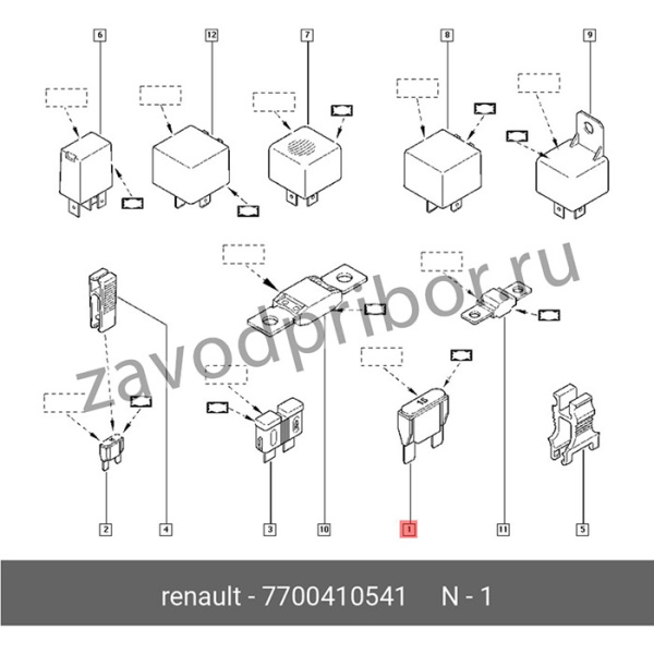 7700410541, Предохранитель RENAULT