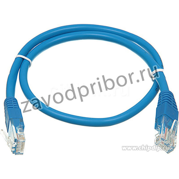 PL1225, Патч-корд UTP кат.5E RJ-45 вилка - RJ-45 вилка, 0.5 м, синий