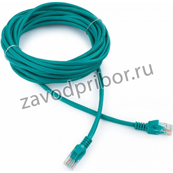 Патч-корд UTP кат.5e, 5м, литой, многожильный зелёный PP12-5M/G