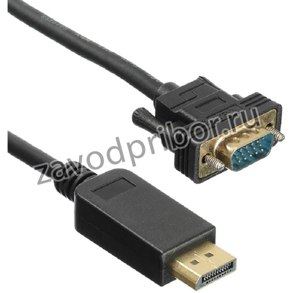 Кабель DisplayPort - VGA, M/M, 3 м, Buro, чер, BHP DPP_VGA-3