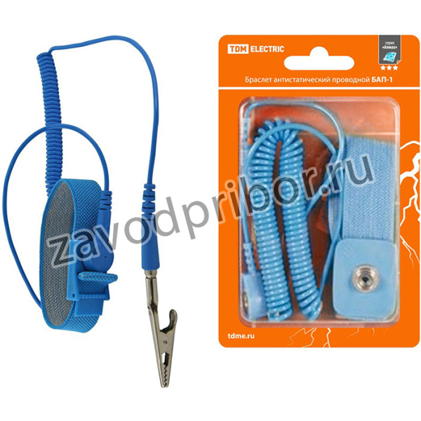 SQ1025-0208, Браслет антистатический проводной БАП-1 "Алмаз" TDM