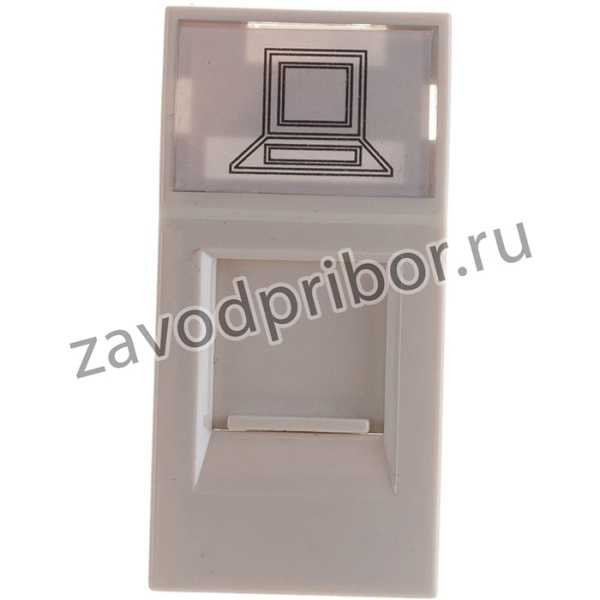 Розетка информационная RJ-45 UTP кат.5e, 1 модуль. CKK-40D-RI1-K01