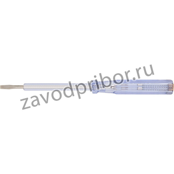 56529, Отвертка индикаторная, белая ручка, 100-500 В, 190 мм