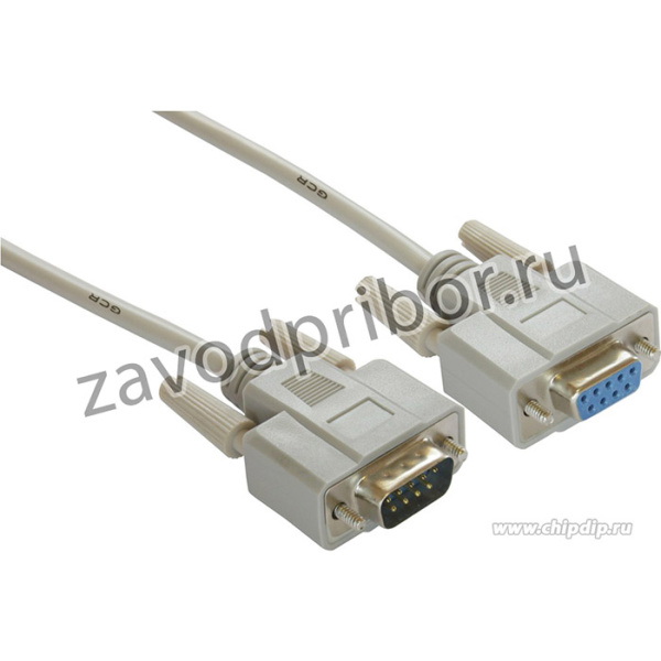 GCR-DB9CM2F-5, Кабель удлинитель COM порта 9M/9F, 5м