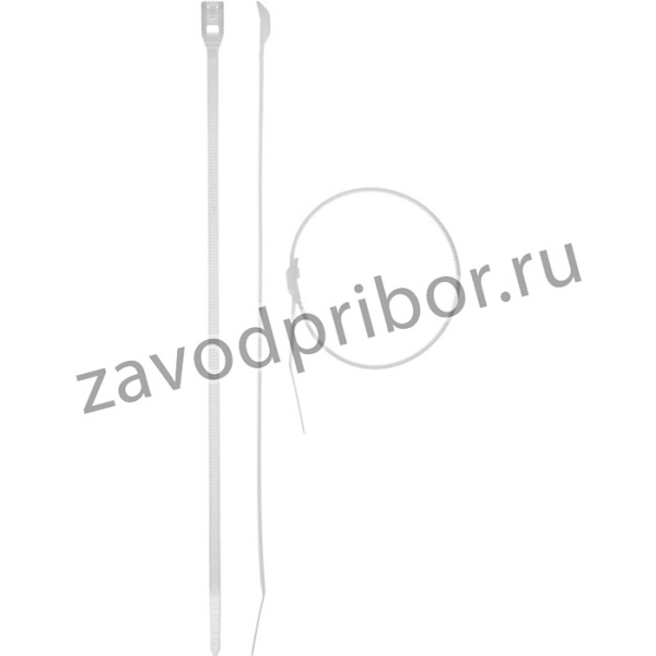 Кабельные стяжки белые КОБРА, с плоским замком, 4.6 х 280 мм, 25 шт, нейлоновые, ЗУБР Профессионал