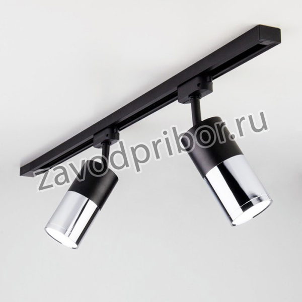 LTB27 / Светильник потолочный светодиодный Avantag Черный матовый/хром 6W 4200K