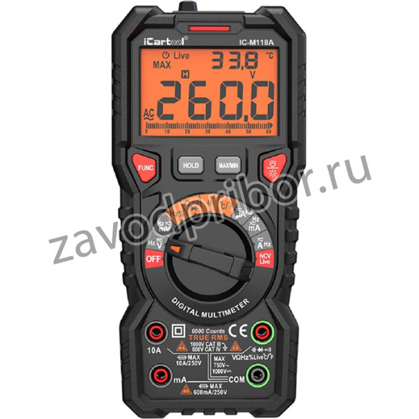 Мультиметр цифровой iCartool IC-M118A