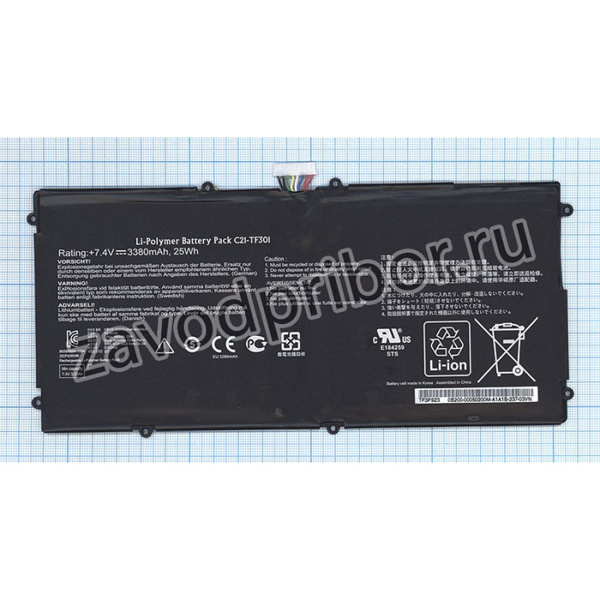 Аккумулятор C21-TF301 для планшета Asus TF700 7.4V 25Wh (3380mAh)