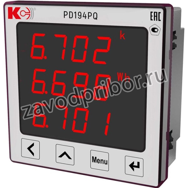Многофункциональный сетевой измеритель PD194PQ-9R4T 5/5А 500В К 3ф. 4пр -40+70 кл. т. 0,5 61003