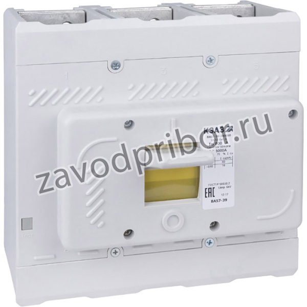 Выключатель автоматический 250А 2500Im ВА57-39-340010 УХЛ3 690В AC КЭАЗ 109876