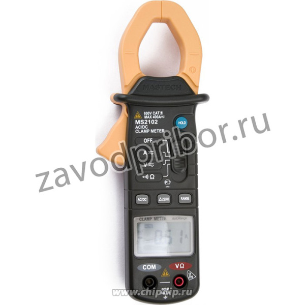 MS2102, Клещи токовые (токоизмерительные) цифровые ACA&DCA(ACV/DCV, сопротивление,прозвон)