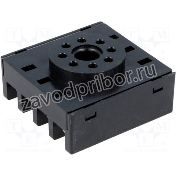 P3G-08, Аксес.для реле: панелька, PIN: 8, на панель, 6А, 250ВAC, octal