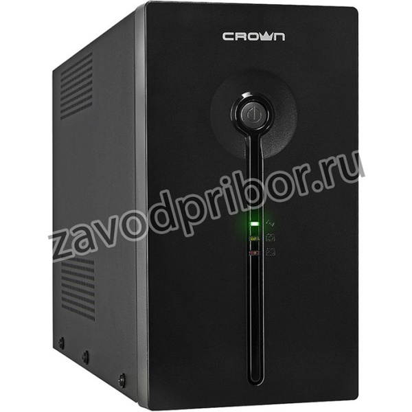 Crown CMU-SP1200 COMBO USB, ИБП CROWN 1200VA/720W, металл, 2x12V/9AH, розетки 4*IEC + 2*EURO+1*IEC bybass, трансформатор AVR 140-290V, съёмн
