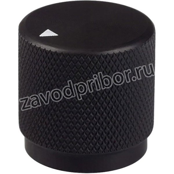 OEJA-63-4-6, Control Knob, Knurl/Round Black Arrow