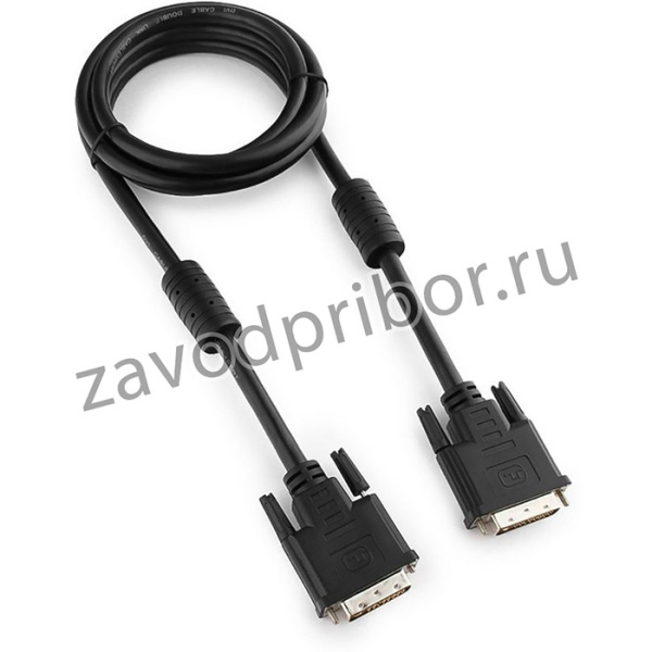 Кабель DVI-D - DVI-D, 25М/25М, 1.8 м, фер, экр, Cablexpert, CC-DVI2-BK-6