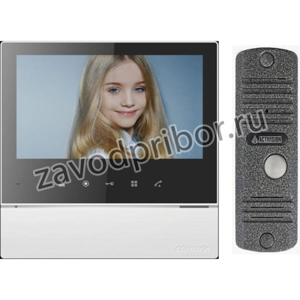 Комплект видеодомофона и вызывной панели CDV-70H2 (WhiteBlackSmog)/AVC305S