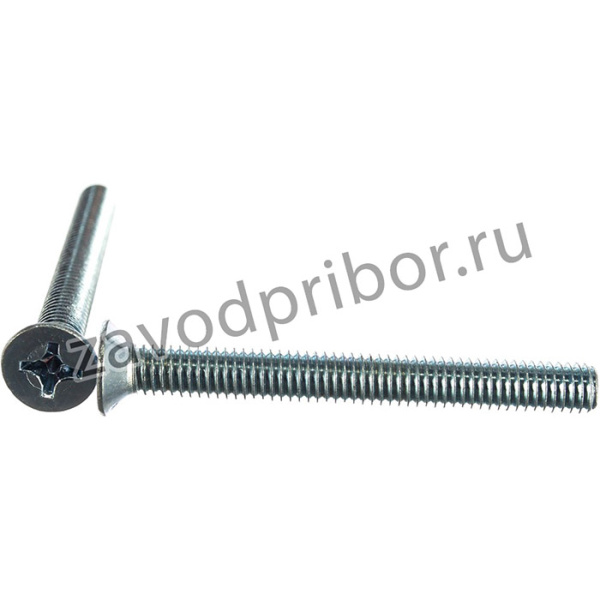 Винт потайной,цинк DIN965 6x55 Фасовка 200шт вп655ф