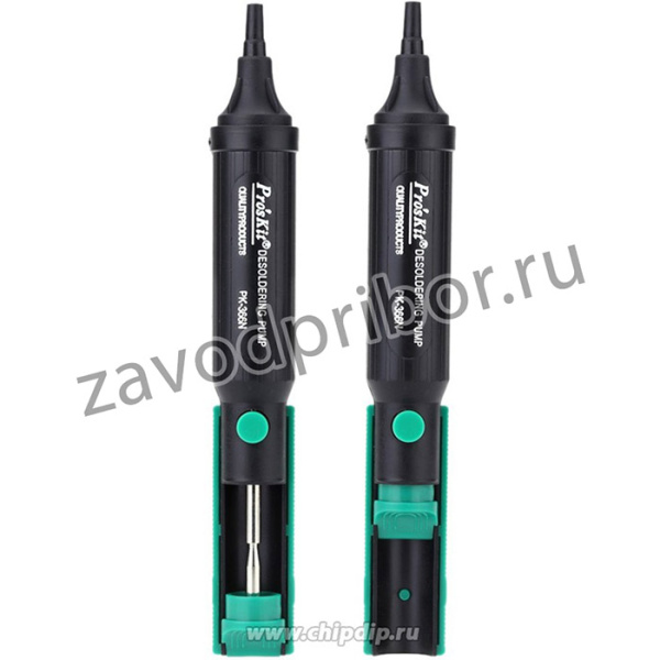 8PK-366N-G Pro'sKit Оловоотсос механический вакуумный с тефлоновым наконечником