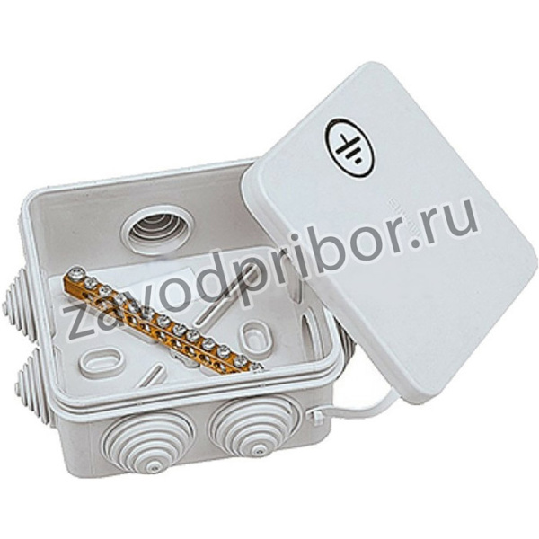 Коробка уравнивания потенциалов 7 подключений 85х85х40 мм 44457