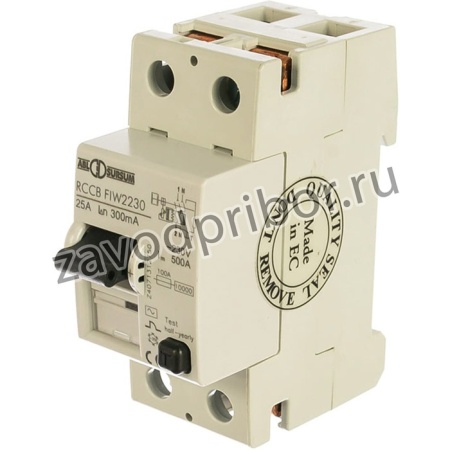 Устройство защитного отключения УЗО 2P 25 A 300 мA, тип АC FIW2230 RW2230