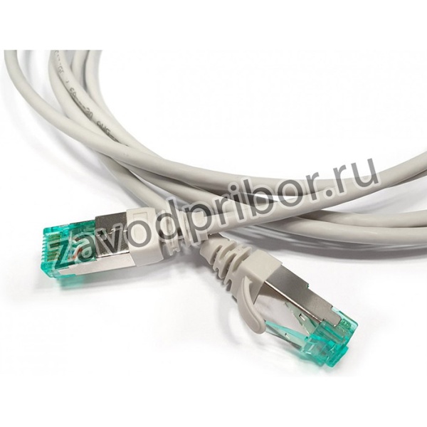 01 Патч-корд Hyperline, S/FTP, экранированный, категория 6a (100% Fluke Component Tested), 30AWG, LSZH, 1.5м, серый