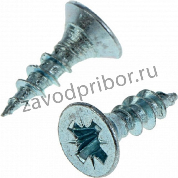 Саморезы универсальные 12x3,5 мм 200 шт оцинкованные - коробка с ок. Tech-Kr 102167
