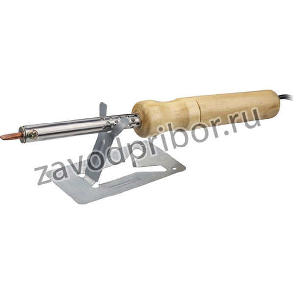 Паяльник ОНЛАЙТ 80 845 OSE-Pes01-80W-CP (дерево, клин прямой)