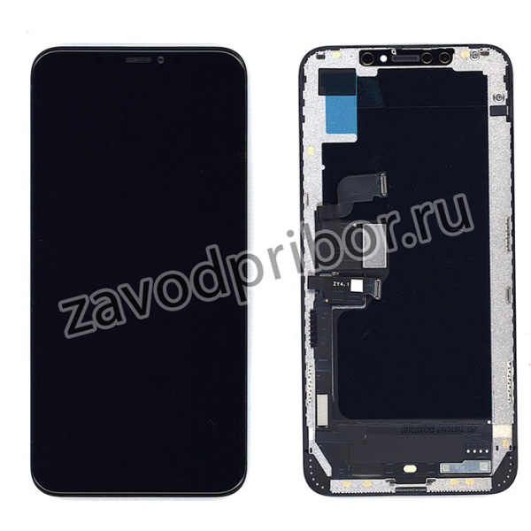 Дисплей (экран) в сборе с тачскрином для iPhone XS Max черный (OLED)