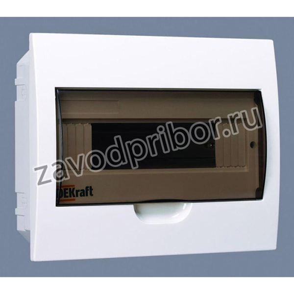 Корпус встраиваемый ЩРВ-П-12 22х28х9 12мод. IP41 пластик. DEKraft 31004DEK