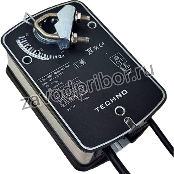 Электропривод воздушной заслонки с пружиной SC-05AF/24V 2.5Nm, 0-10V, 1SPDT, 24AC/DC 220515