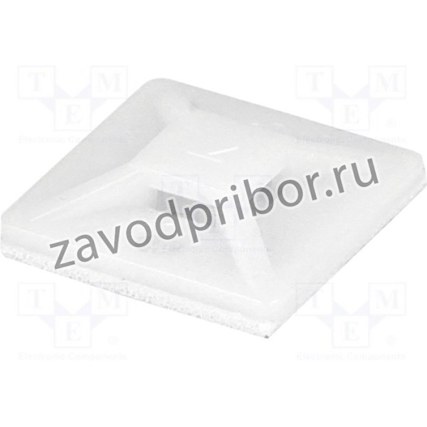 HC-101S-S2, Площадка самоклеящаяся, полиамид, UL94V-2, натуральный, L 19мм