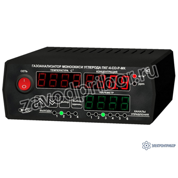 ПКГ-4/4-C-СО-4Р-2А — стационарный четырехканальный газоанализатор монооксида углерода (измерительный блок)