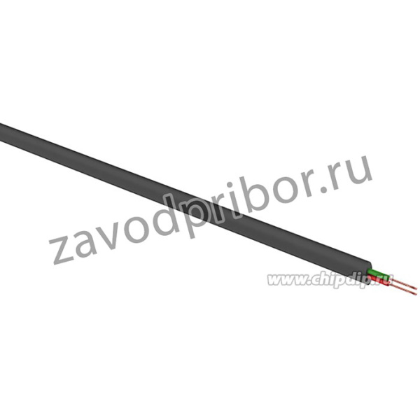 01-5002, Кабель телефонный ШТЛП 2 жилы Cu, черный, 100м