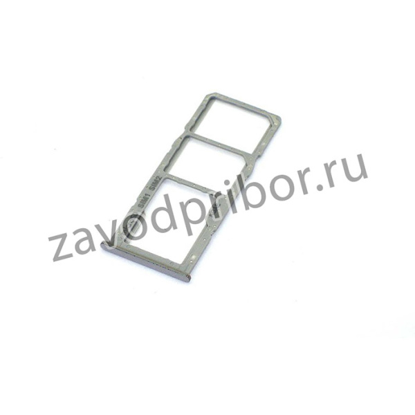 Держатель (лоток) SIM карты для Samsung Galaxy A71 (A715F) серебристый