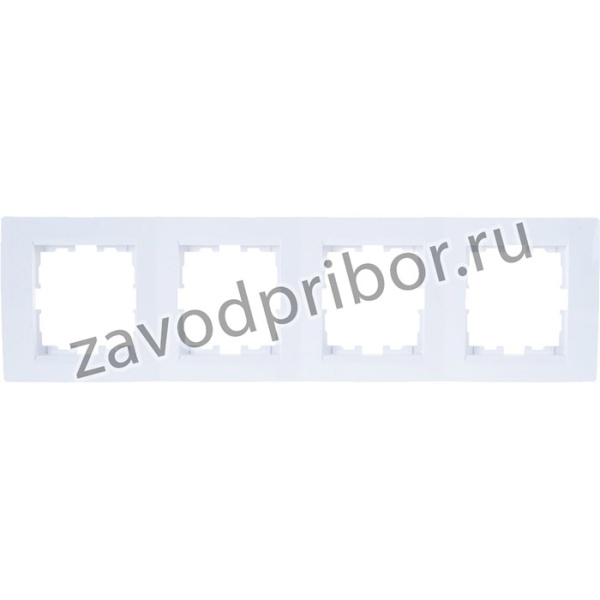 KARINA Рамка 4-ая вертикальная б/ вст белая 707-0200-154