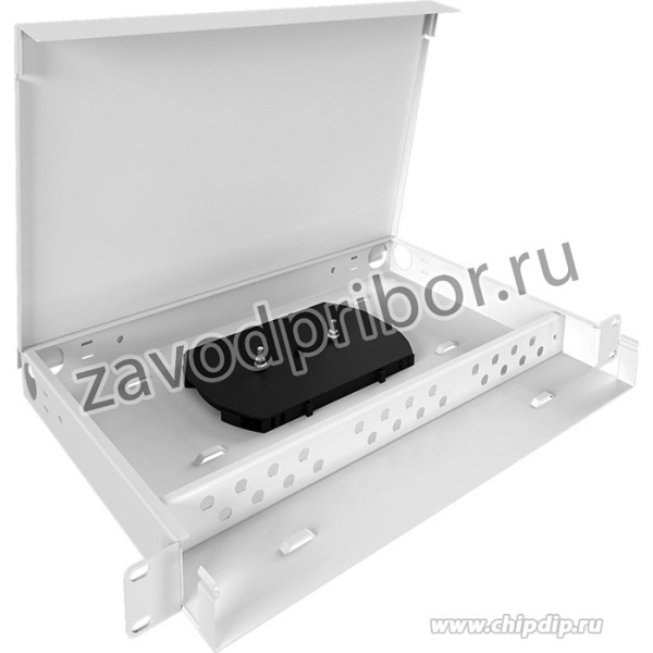 SYSMATRIX KPC 24 SC-FC.7 Кросс бокс оптический 19" на 24 SC(FC) со сплайс-кассетой (без пигтейлов и проходных адаптеров), цвет серый (RAL 70