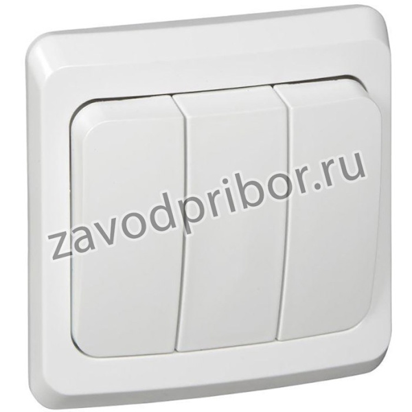 Выключатель 3-кл. СП Этюд 10А IP20 бел. SE BC10-003B