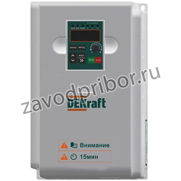 Преобразователь частоты DEKV060 7.5кВт 380В 3ф с тормозн. модулем DEKraft DEKV060G7R5T4B