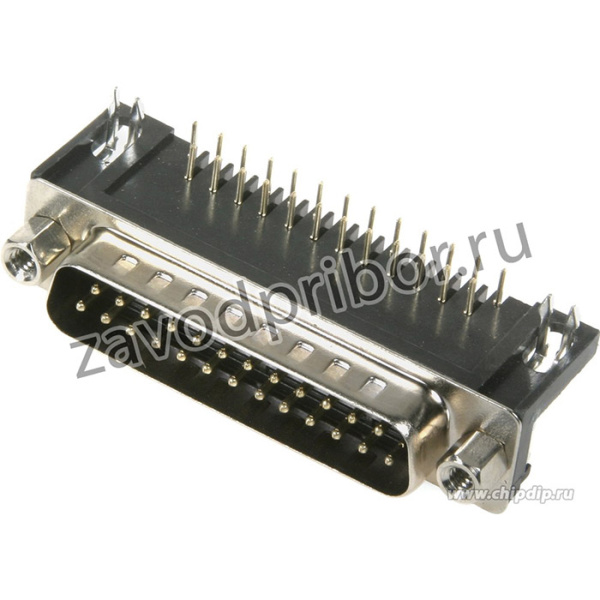 DRB-25MB (DS1037-01-25M), Вилка 25 pin на плату 9.4мм