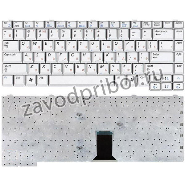 Клавиатура для ноутбука Samsung M50 серебристая