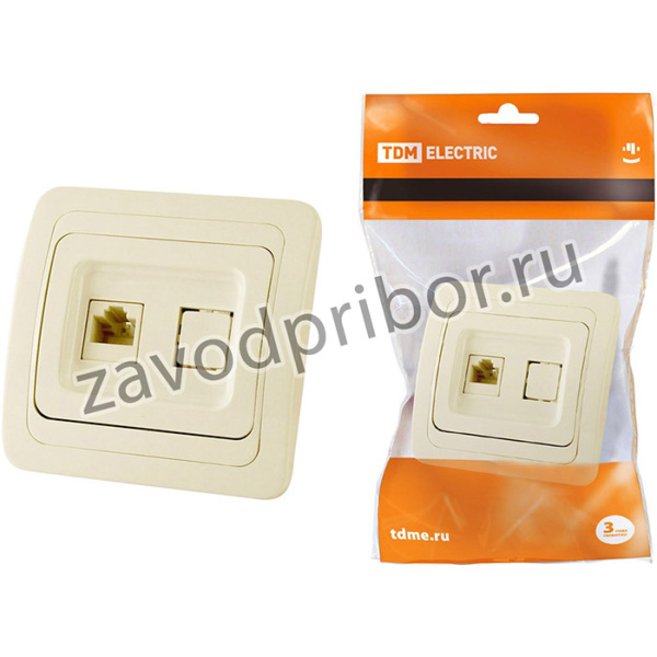 Розетка компьютерная RJ-45 сл. кость "Валдай" TDM