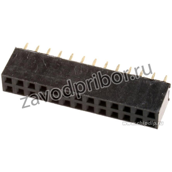 PBD-26 (DS-1023 - 2x13), Гнездо на плату 2.54мм 2х13pin прямое