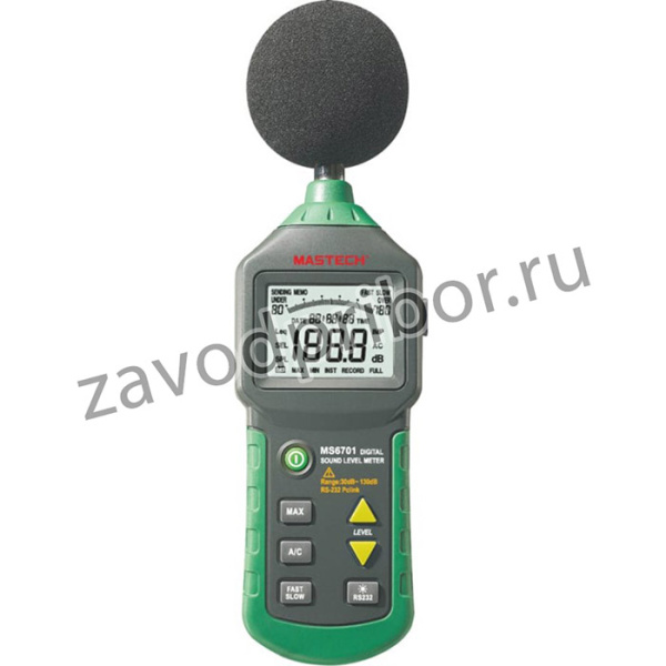 Цифровой измеритель уровня шума ms6701 13-1252